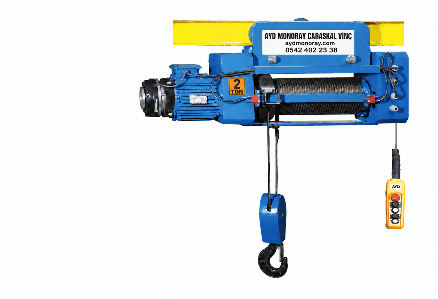 2 Ton 8–12 Metre 4 Hareketli Halatlı Vinç